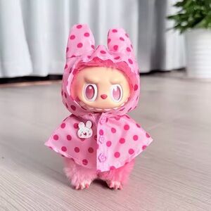 Cute Labubu Raincoat - doll not included